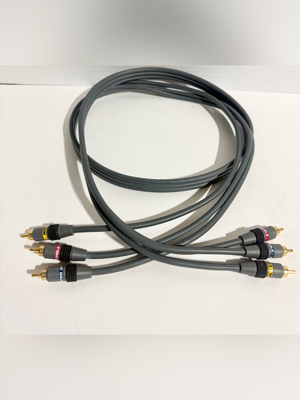 Monster Cable Interlink 90 SV1 1m Composite Audio Video 3 RCA Male to Male cord